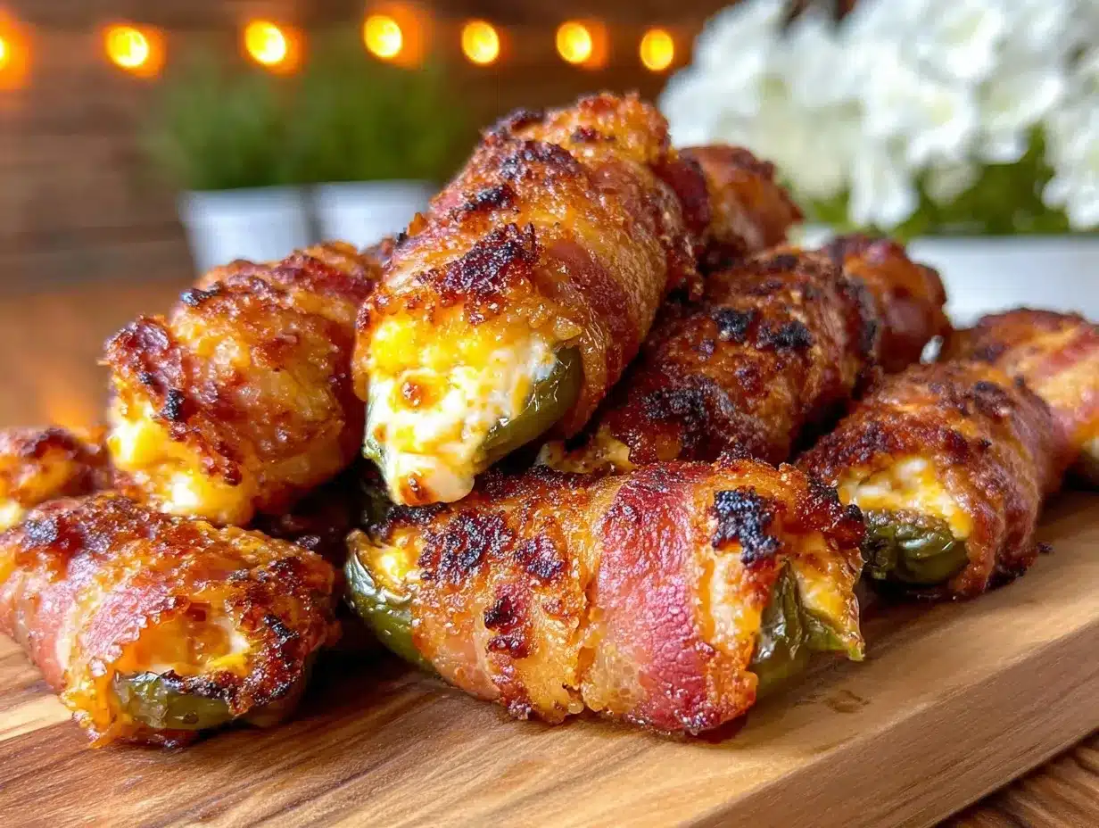 crispy grilled bacon-wrapped jalapeño poppers preparation steps