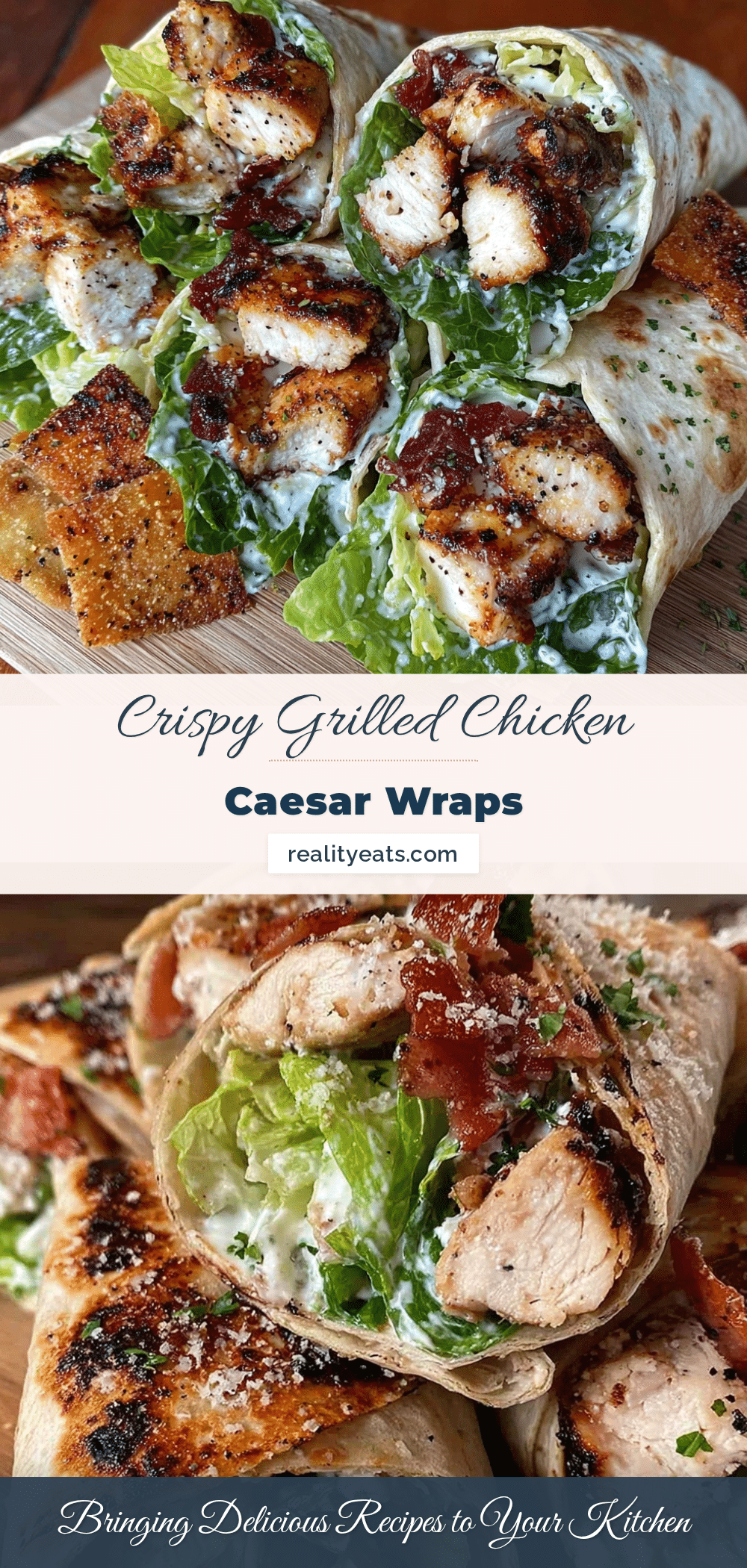 crispy grilled chicken caesar salad wraps recipe