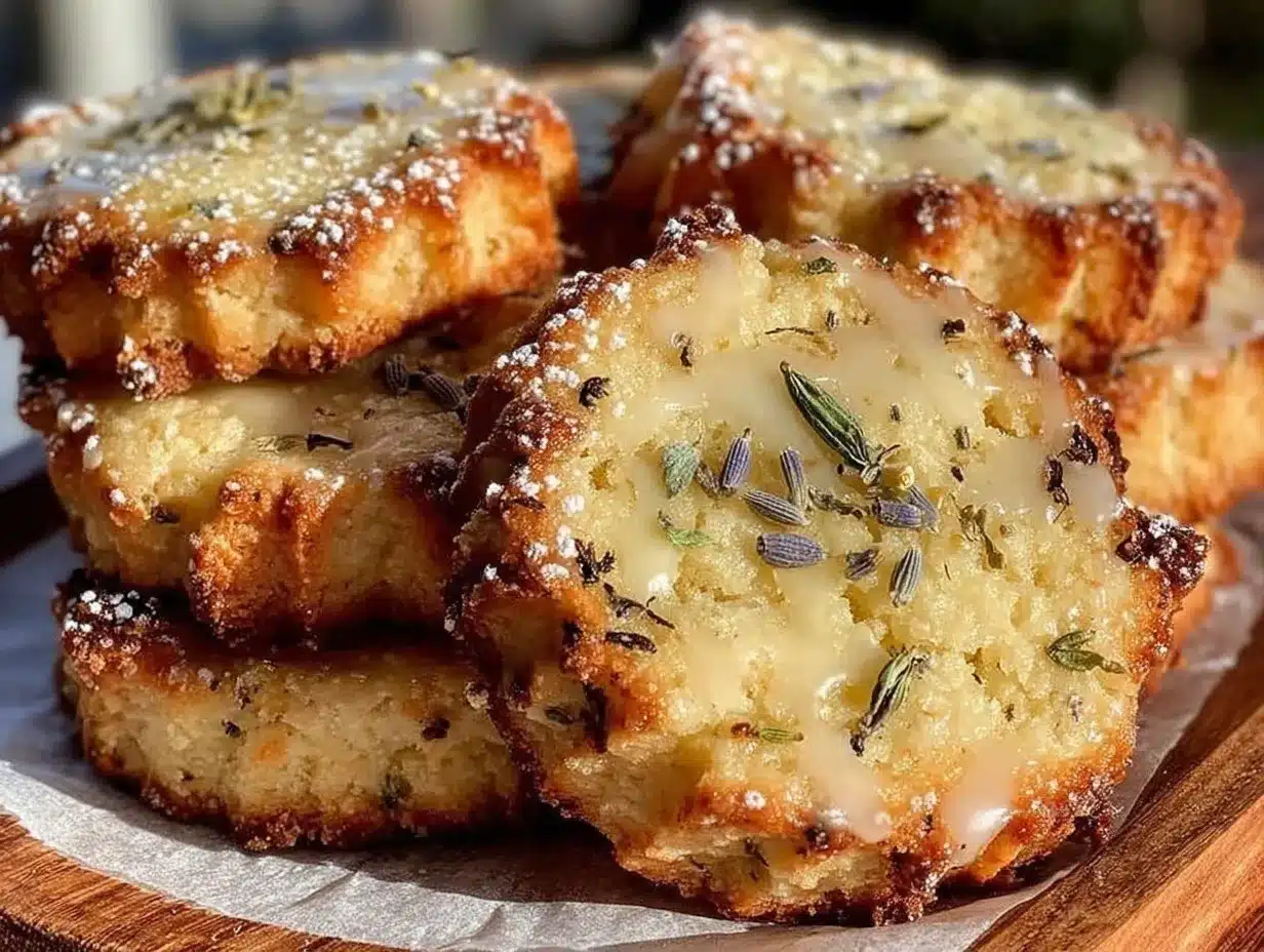 crispy lavender lemon shortbread cookies preparation steps