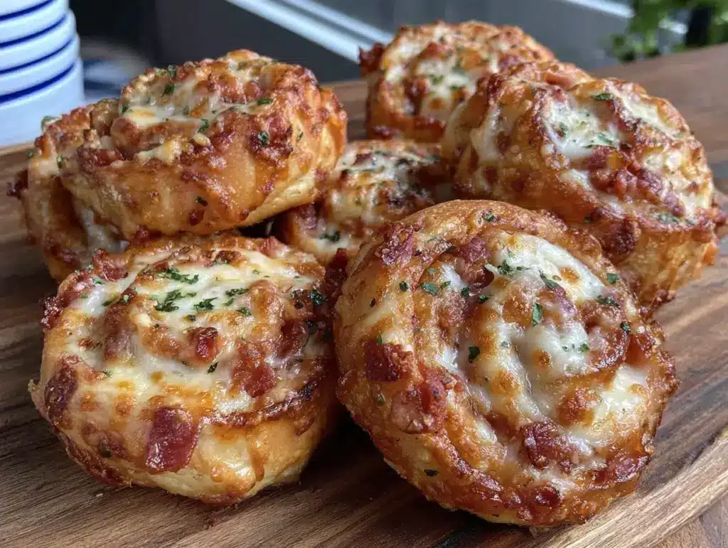 crispy mini pizza pinwheels - featured image
