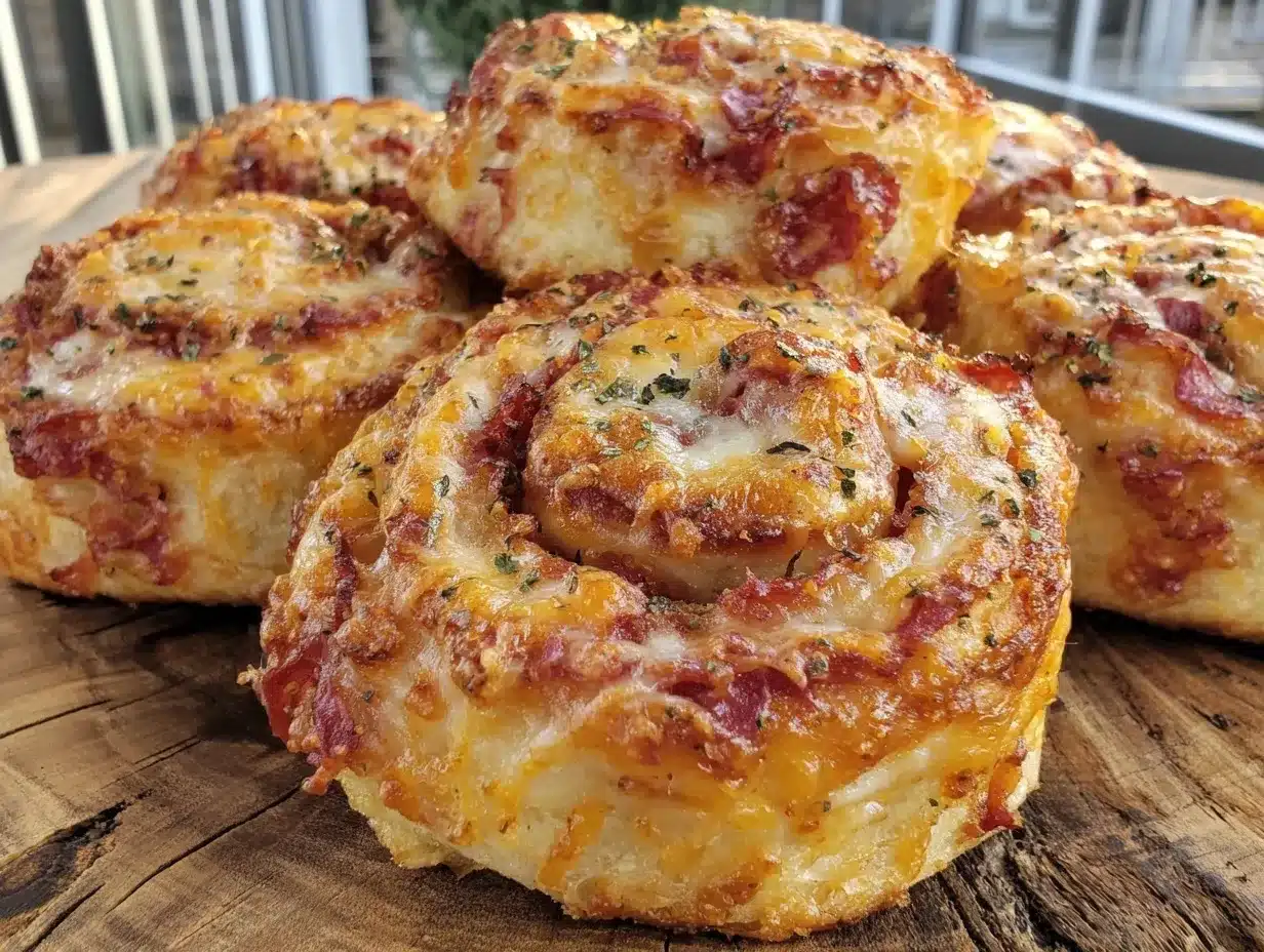 crispy mini pizza pinwheels preparation steps