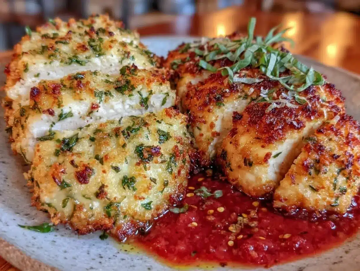 crispy parmesan crusted chicken breast preparation steps