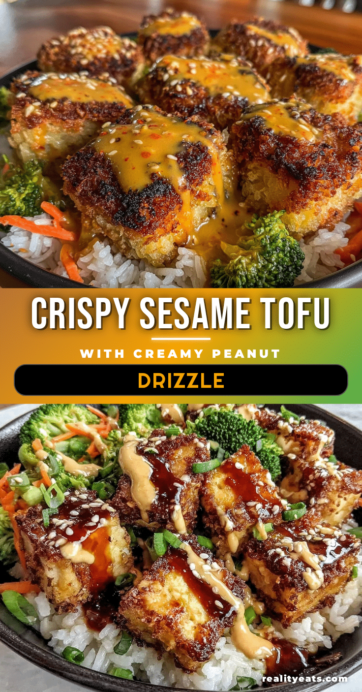 crispy sesame tofu bowl recipe