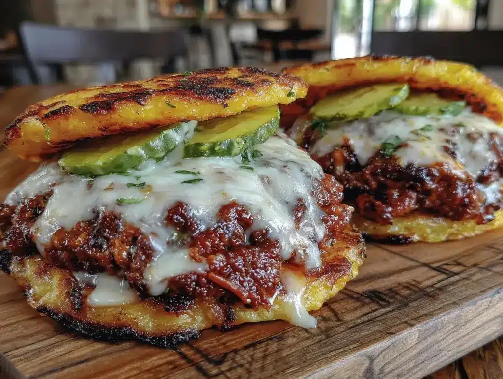 crispy smash burger tacos - featured image