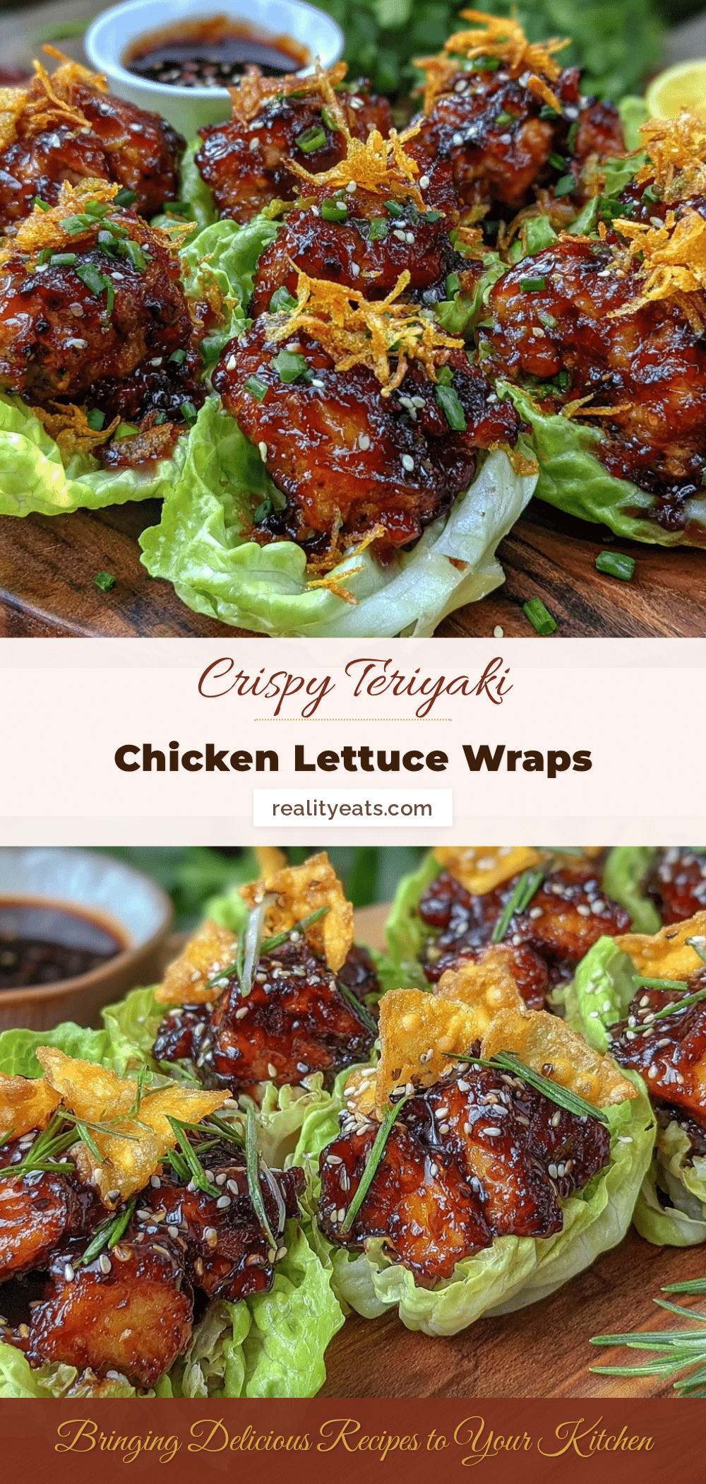 crispy teriyaki chicken lettuce wraps recipe