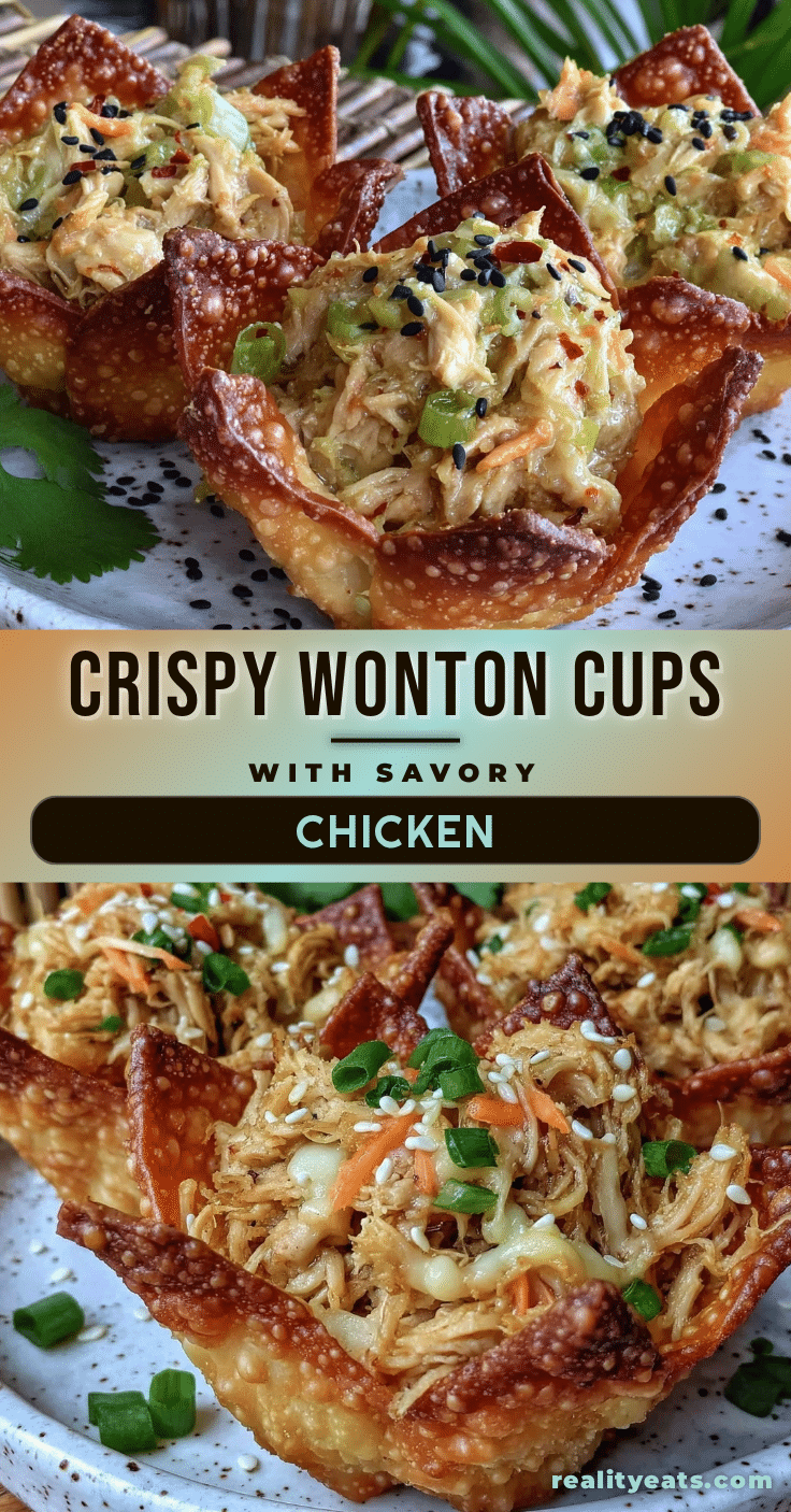 crispy wonton cups recipe