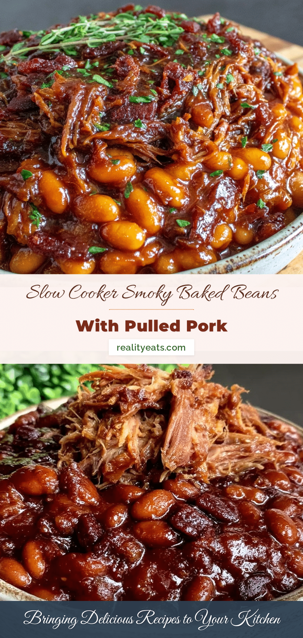 crockpot baked beans with pulled pork recipe