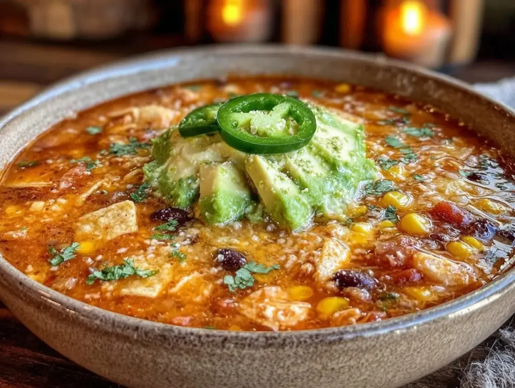 crockpot chicken tortilla soup - featured image