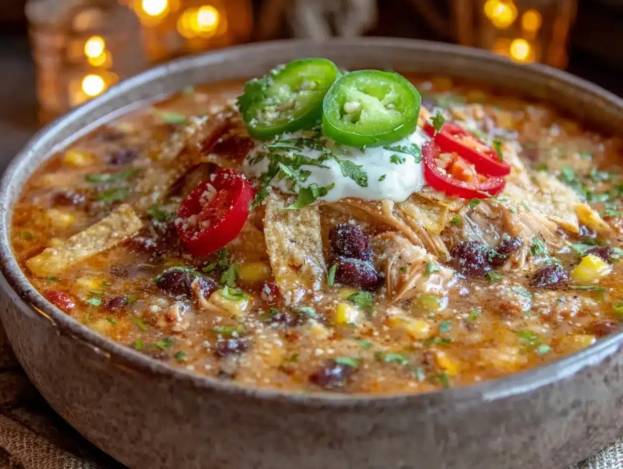 crockpot chicken tortilla soup preparation steps