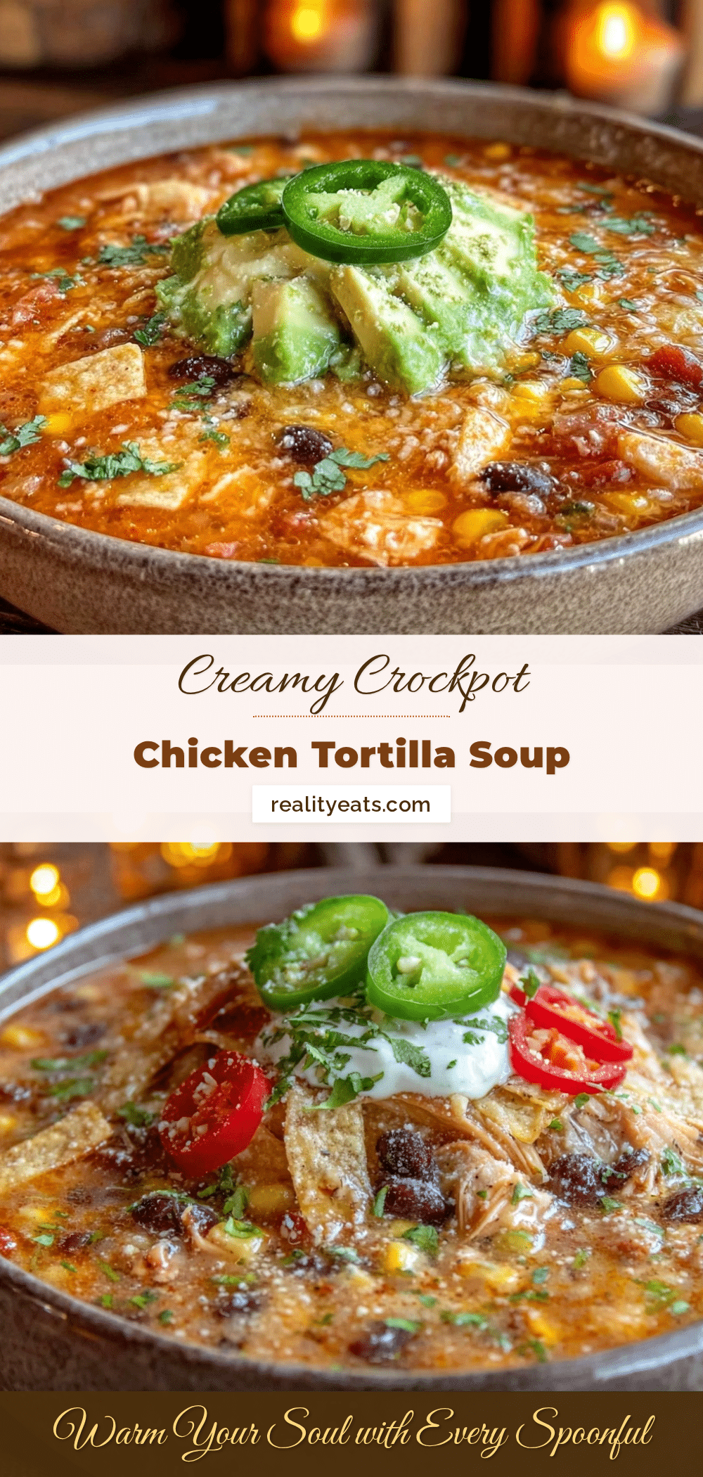 crockpot chicken tortilla soup recipe