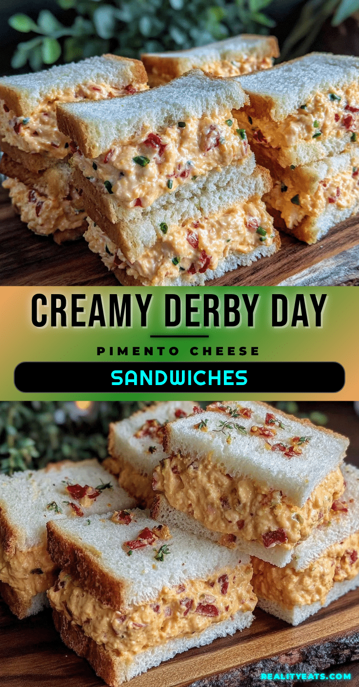 derby day pimento cheese finger sandwiches recipe