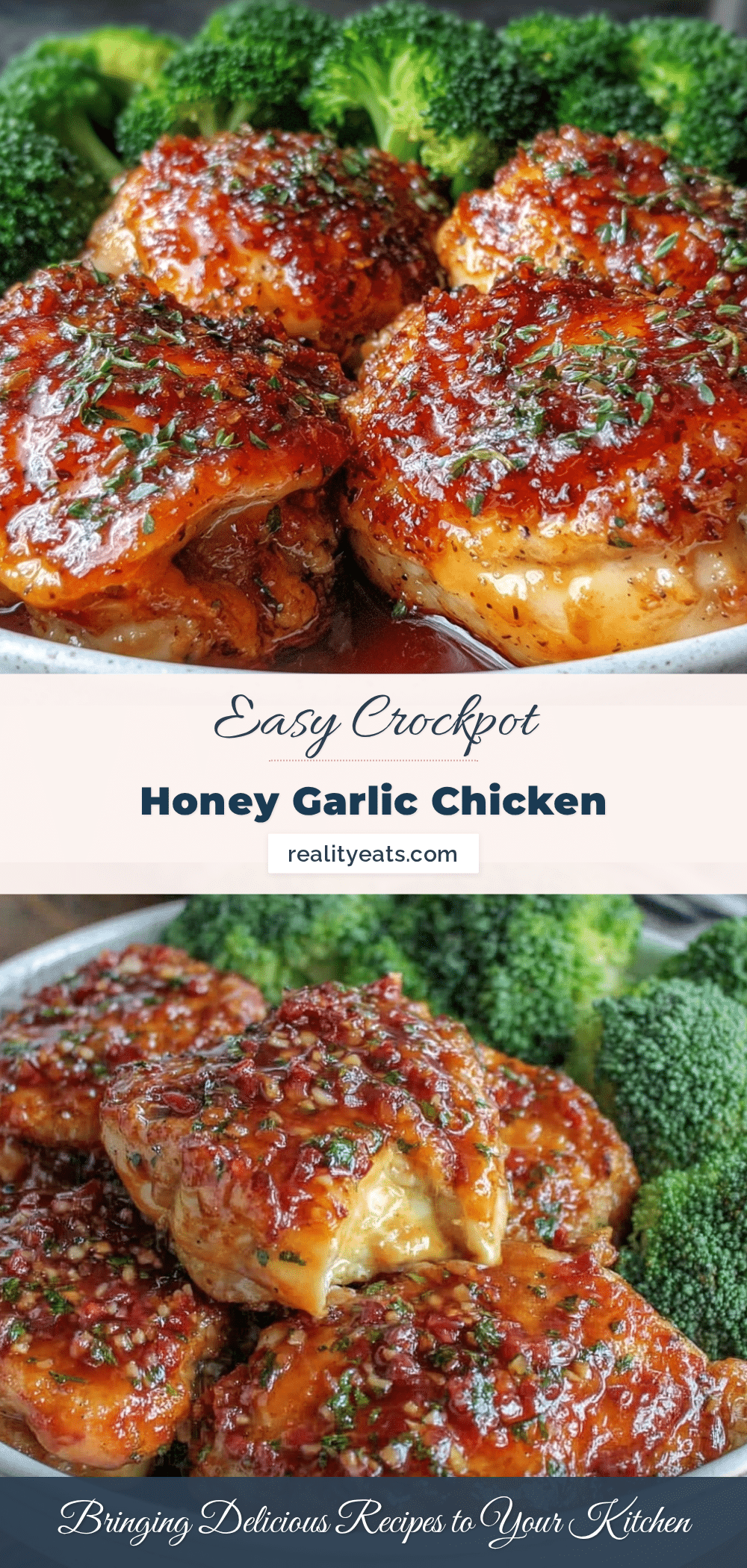 easy crockpot honey garlic chicken recipe