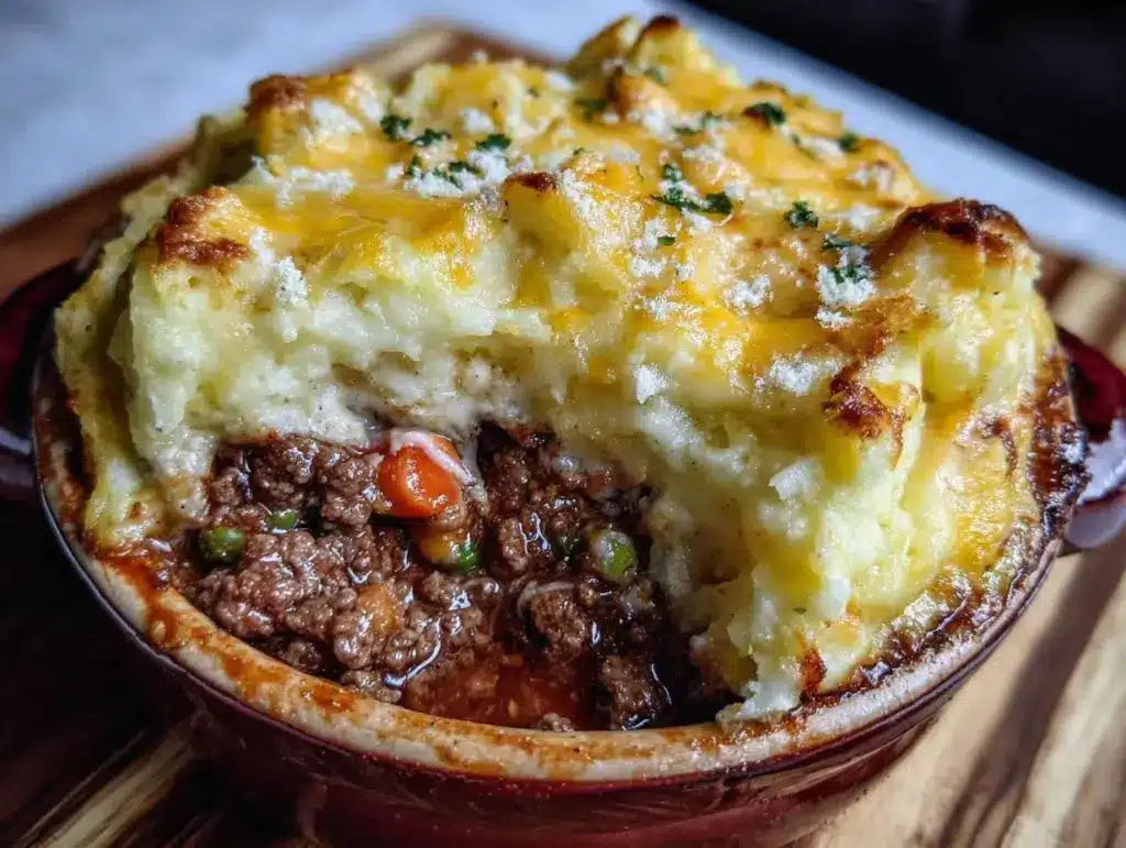 easy crockpot shepherds pie - featured image