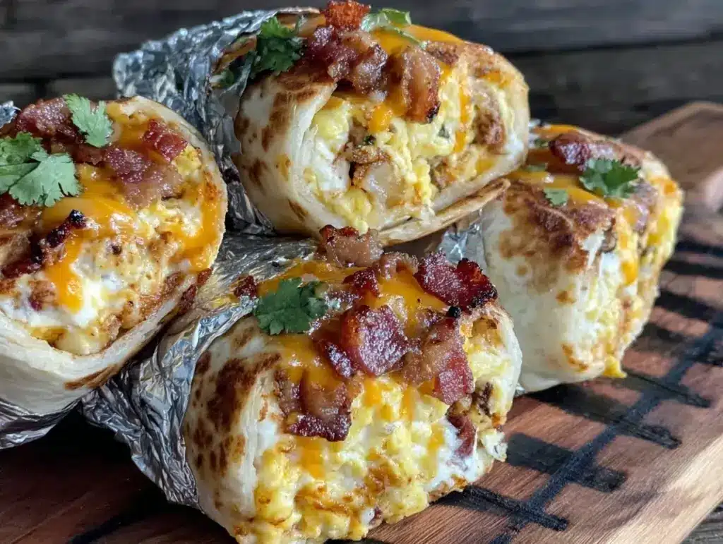 easy make-ahead camping breakfast burritos - featured image