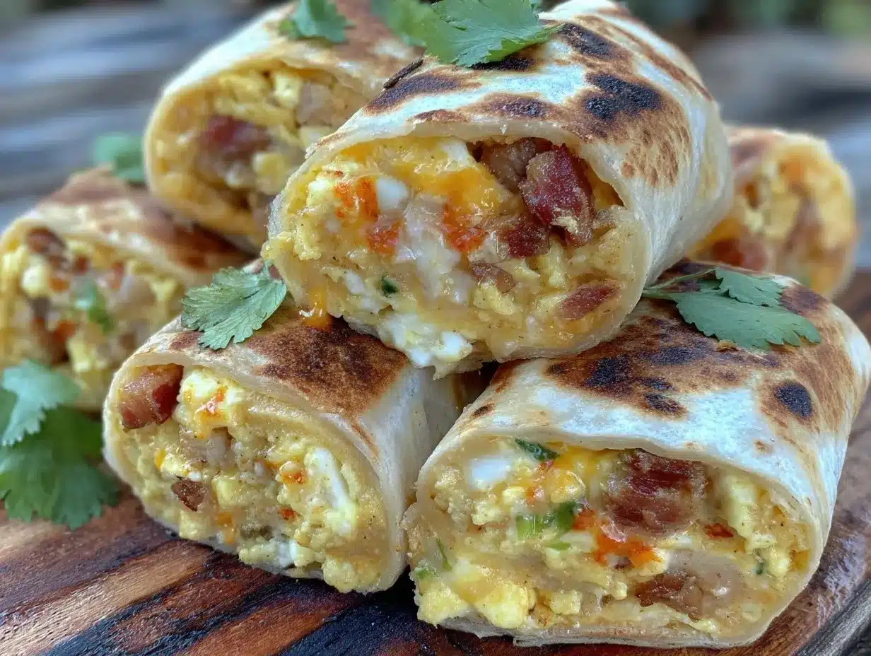 easy make-ahead camping breakfast burritos preparation steps