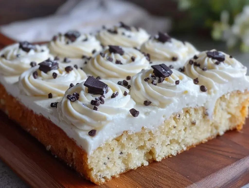 easy moist sheet cake - featured image