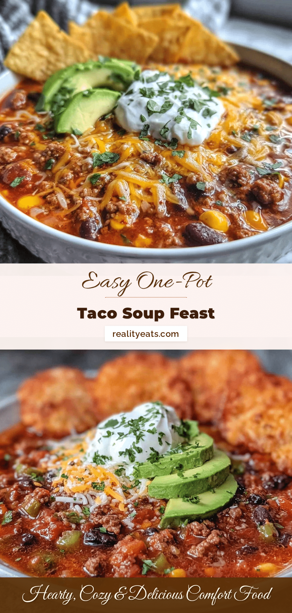 easy one-pot taco soup recipe