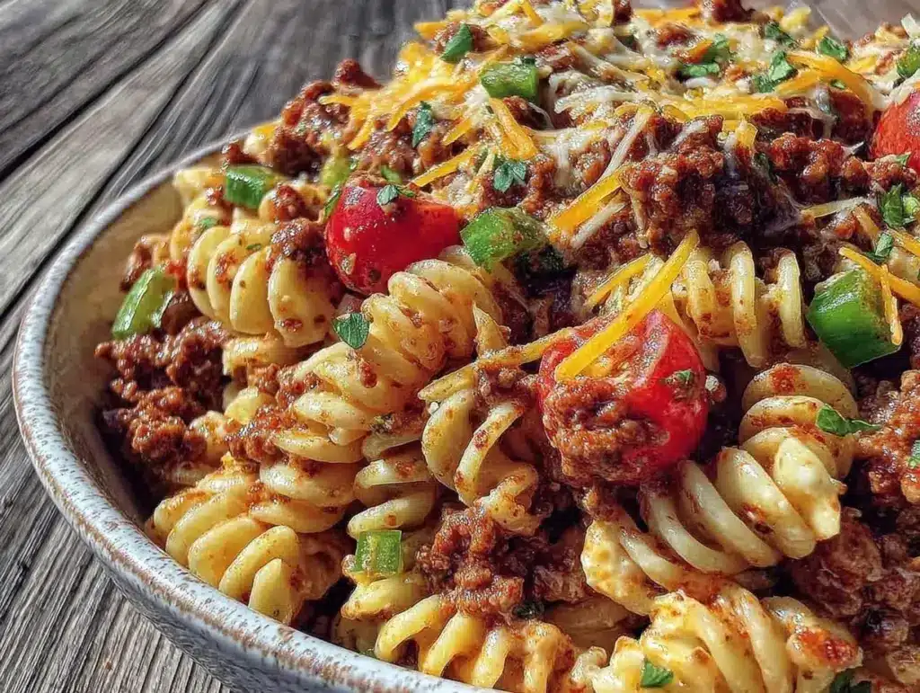 Easy Zesty Taco Pasta Salad - featured image