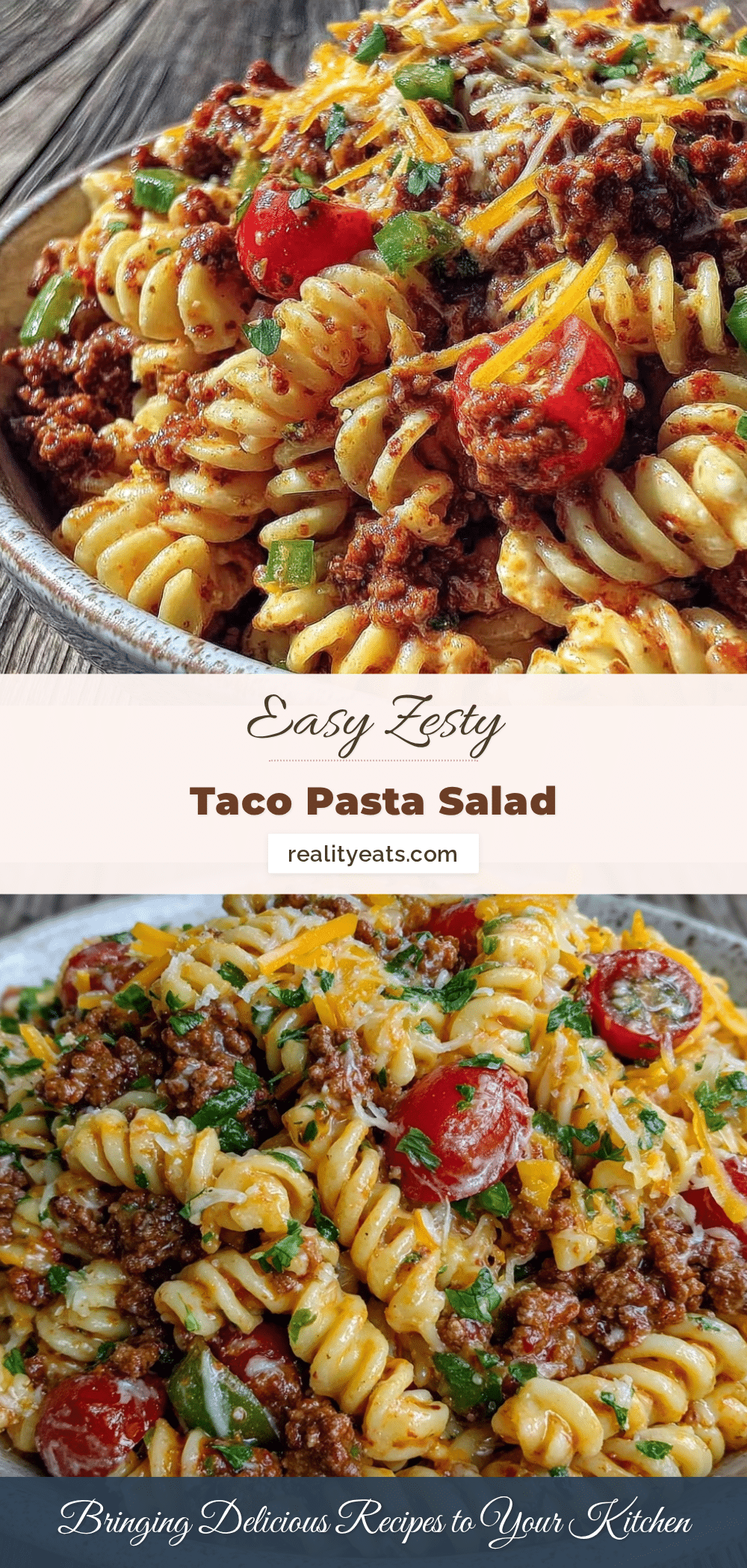 Easy Zesty Taco Pasta Salad recipe