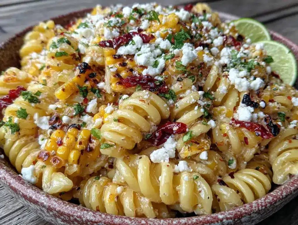 elote street corn pasta salad - featured image