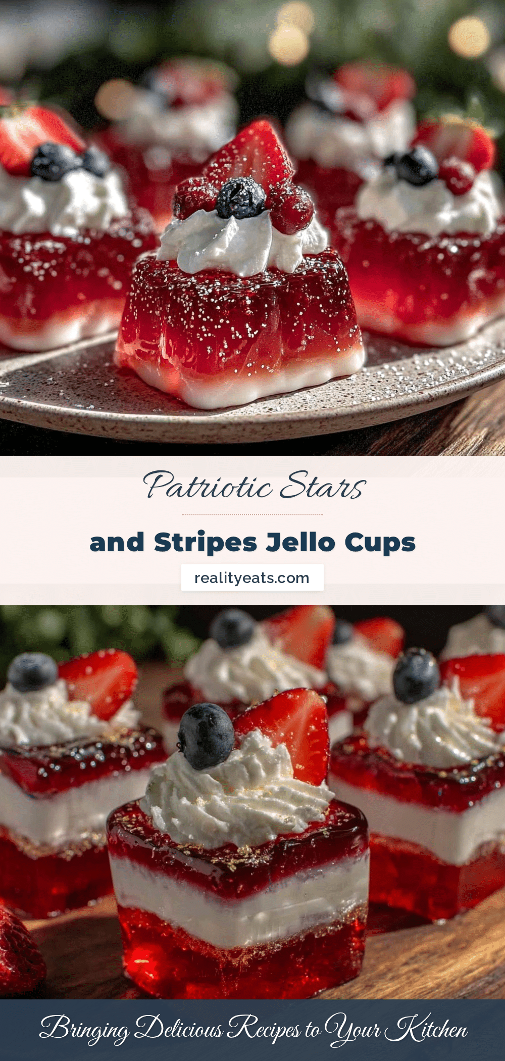 festive stars and stripes jello cups recipe