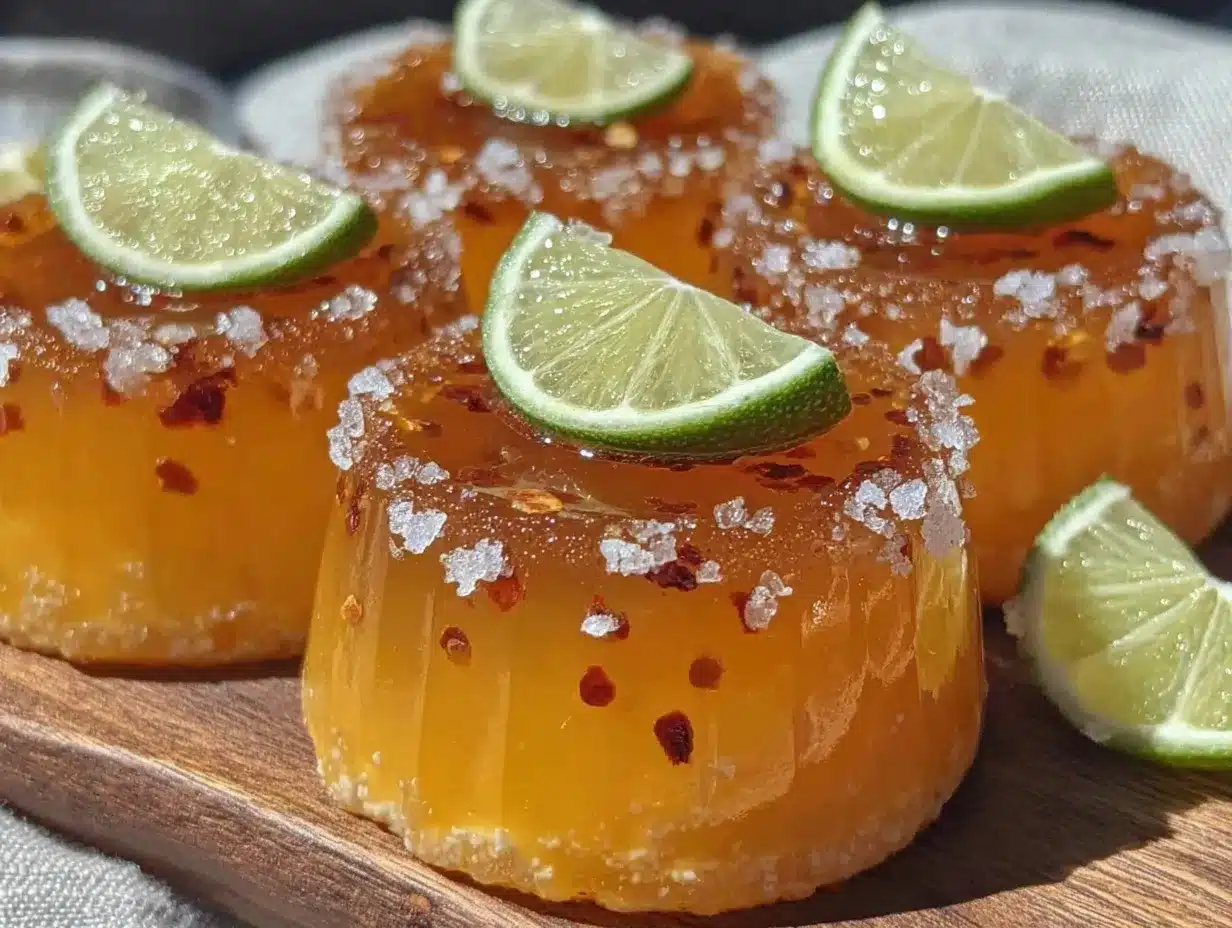 fiery spicy mango margarita jello shots preparation steps