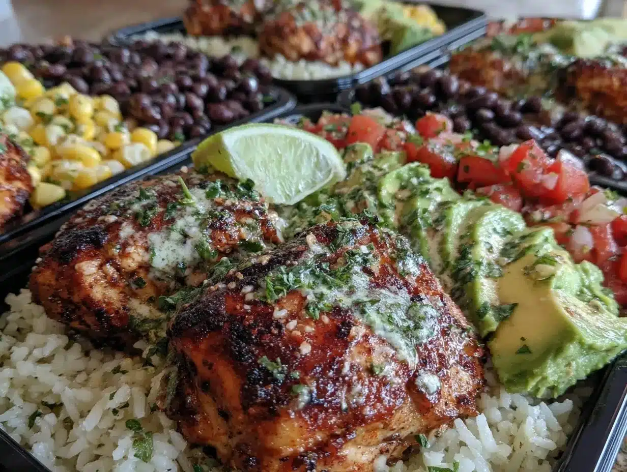 Flavorful Chicken Burrito Bowl preparation steps
