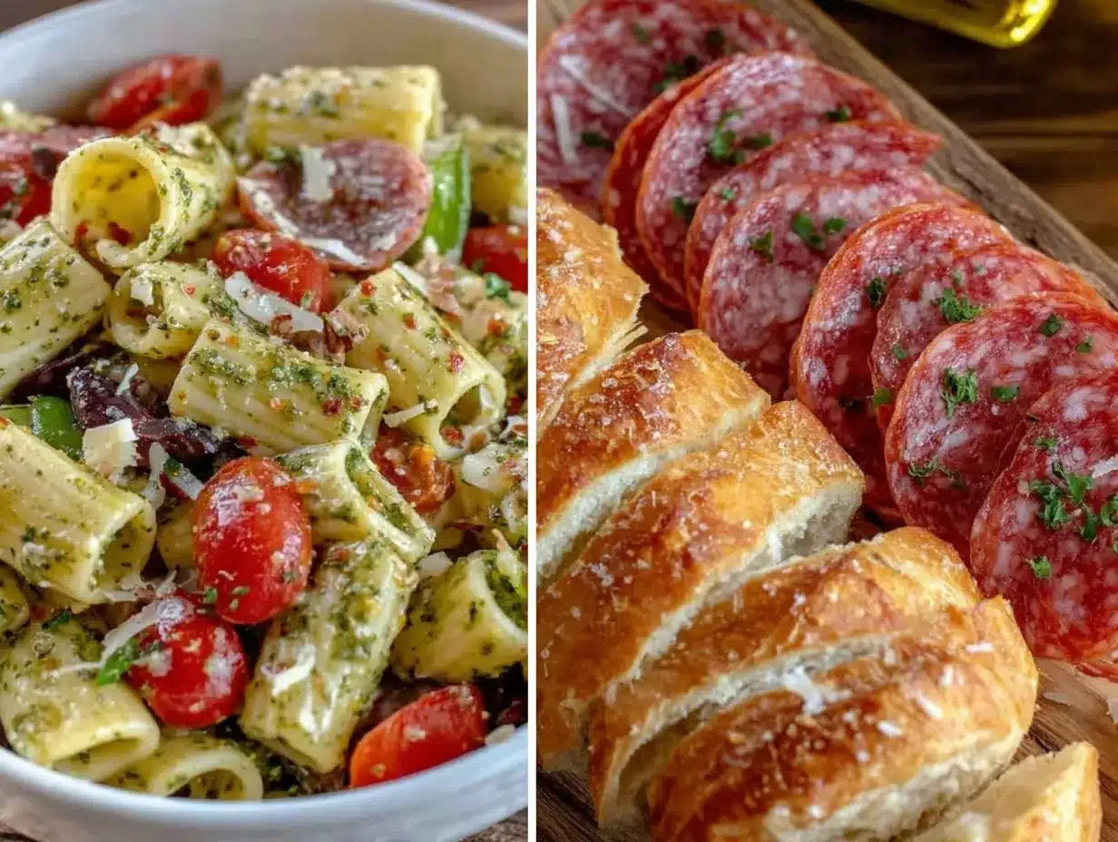 Flavorful Grinder Pasta Salad preparation steps