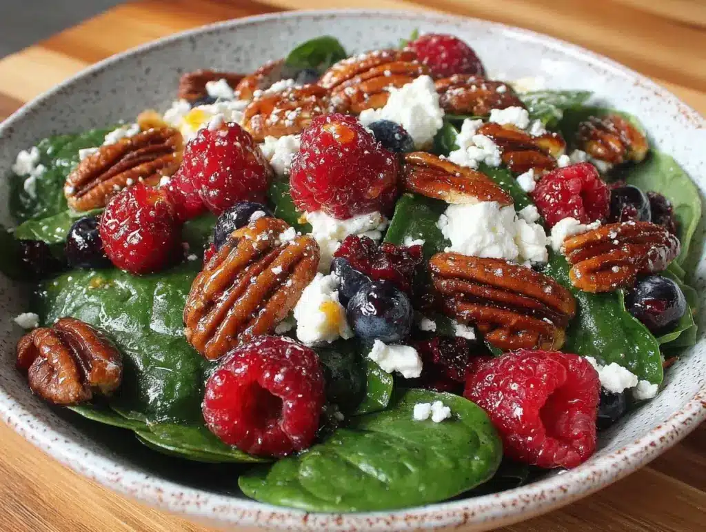 Fresh Berry Spinach Salad - featured image