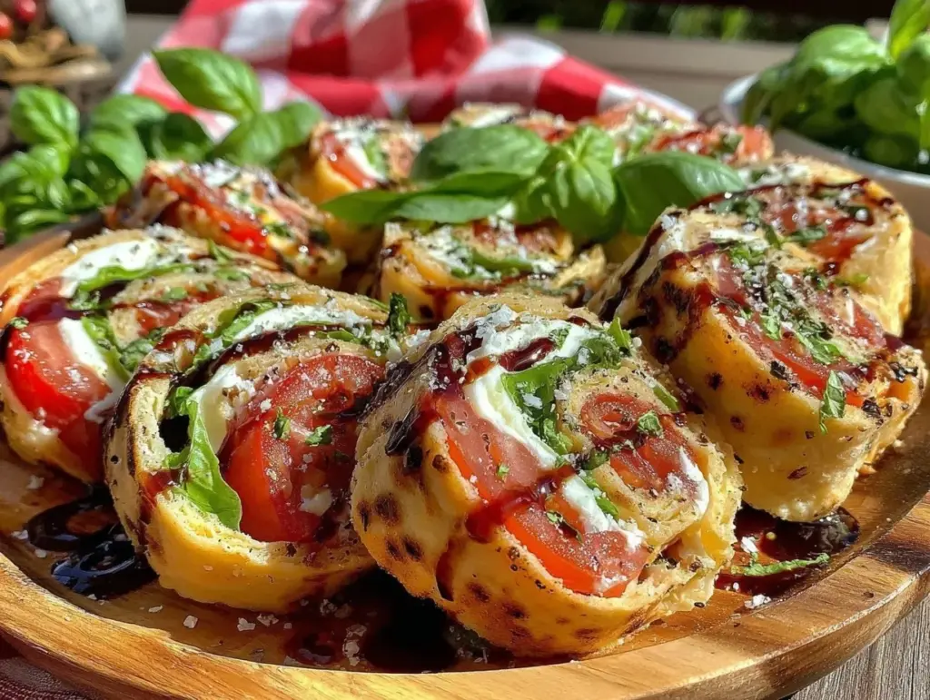 Fresh Caprese Pinwheel Sandwiches - featured image