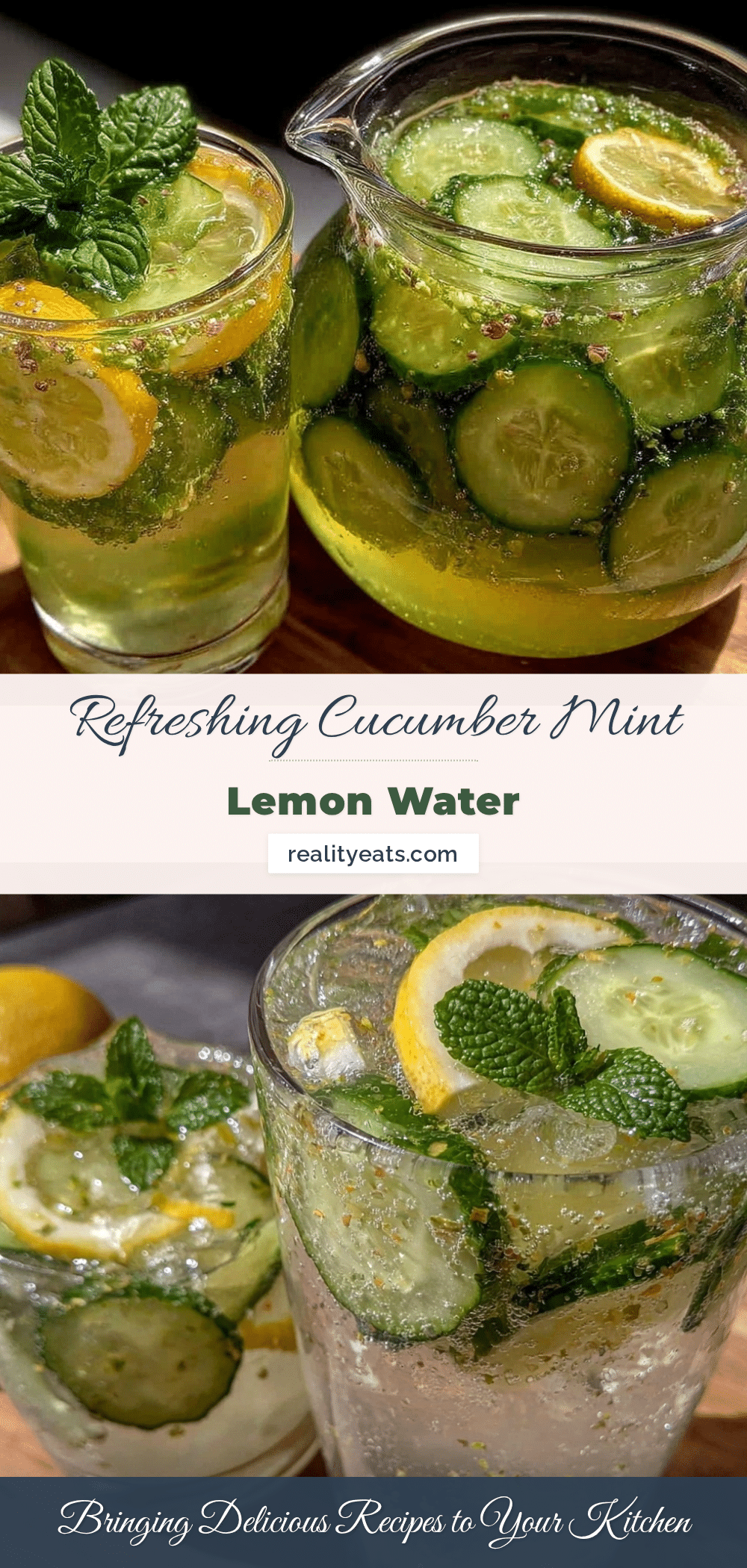 fresh cucumber mint infused water recipe