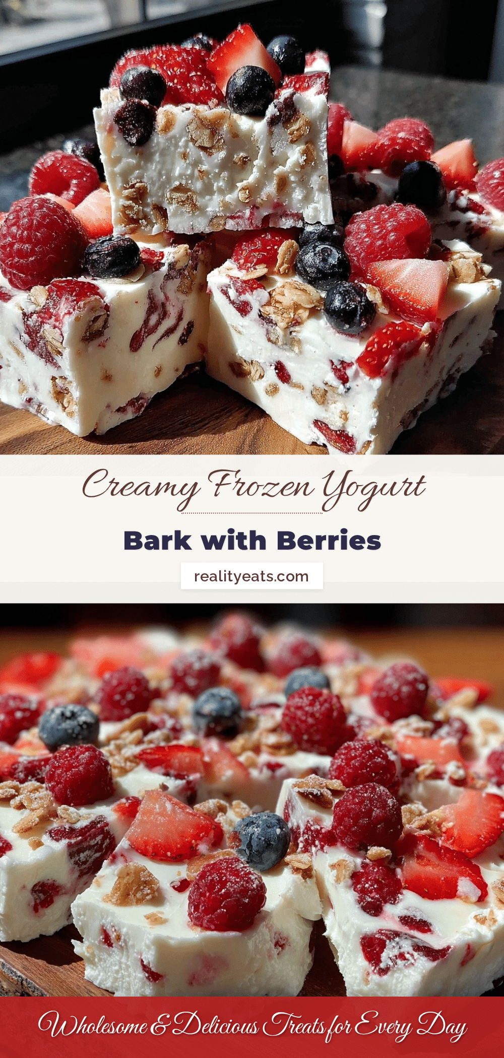 fresh frozen yogurt bark recipe