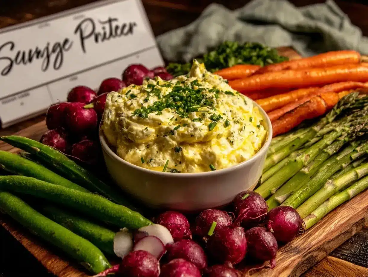 fresh spring garden crudite board preparation steps
