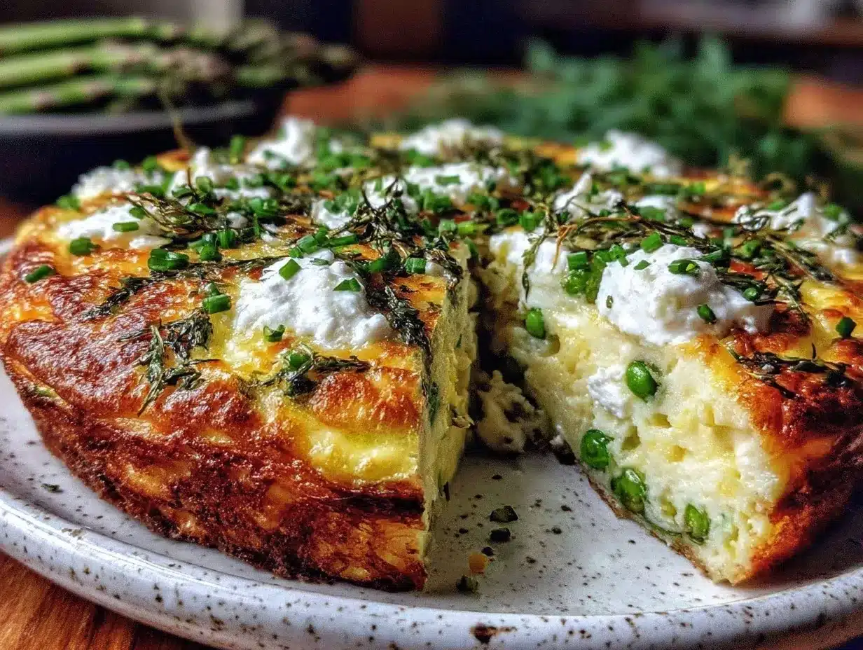 fresh spring vegetable frittata preparation steps