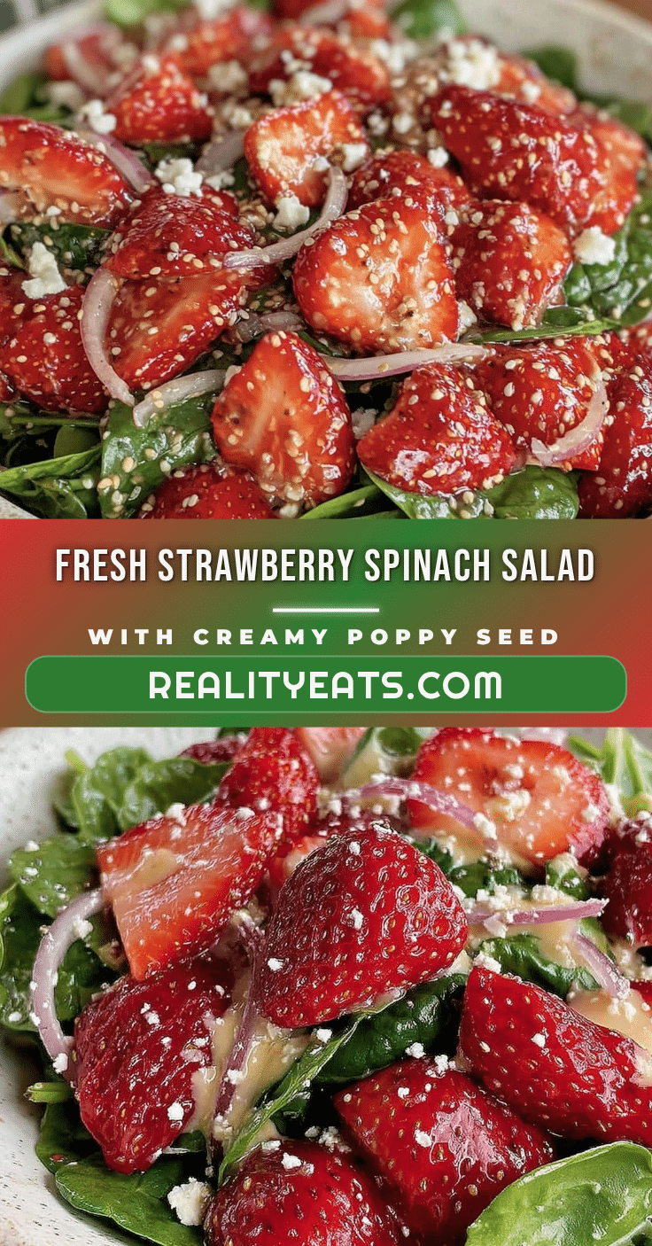 fresh strawberry spinach salad recipe