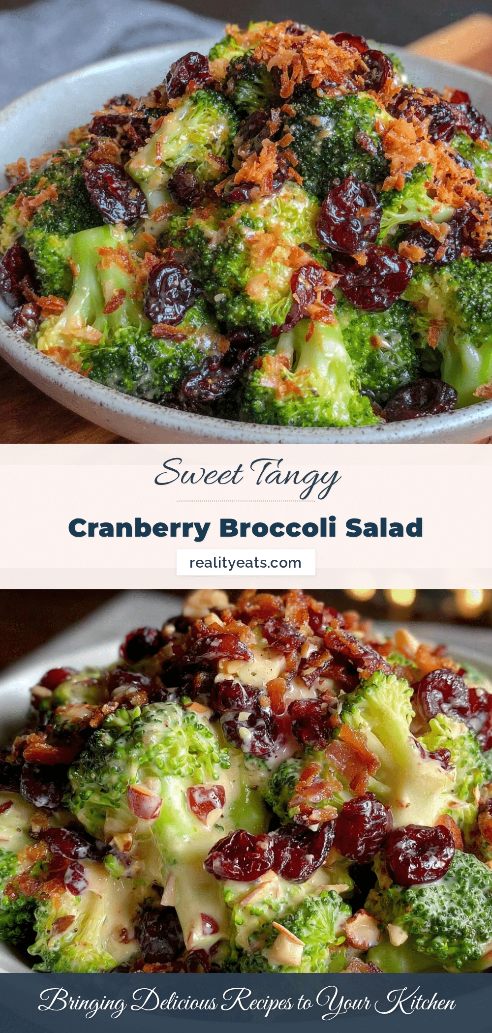 fresh sweet and tangy broccoli salad recipe