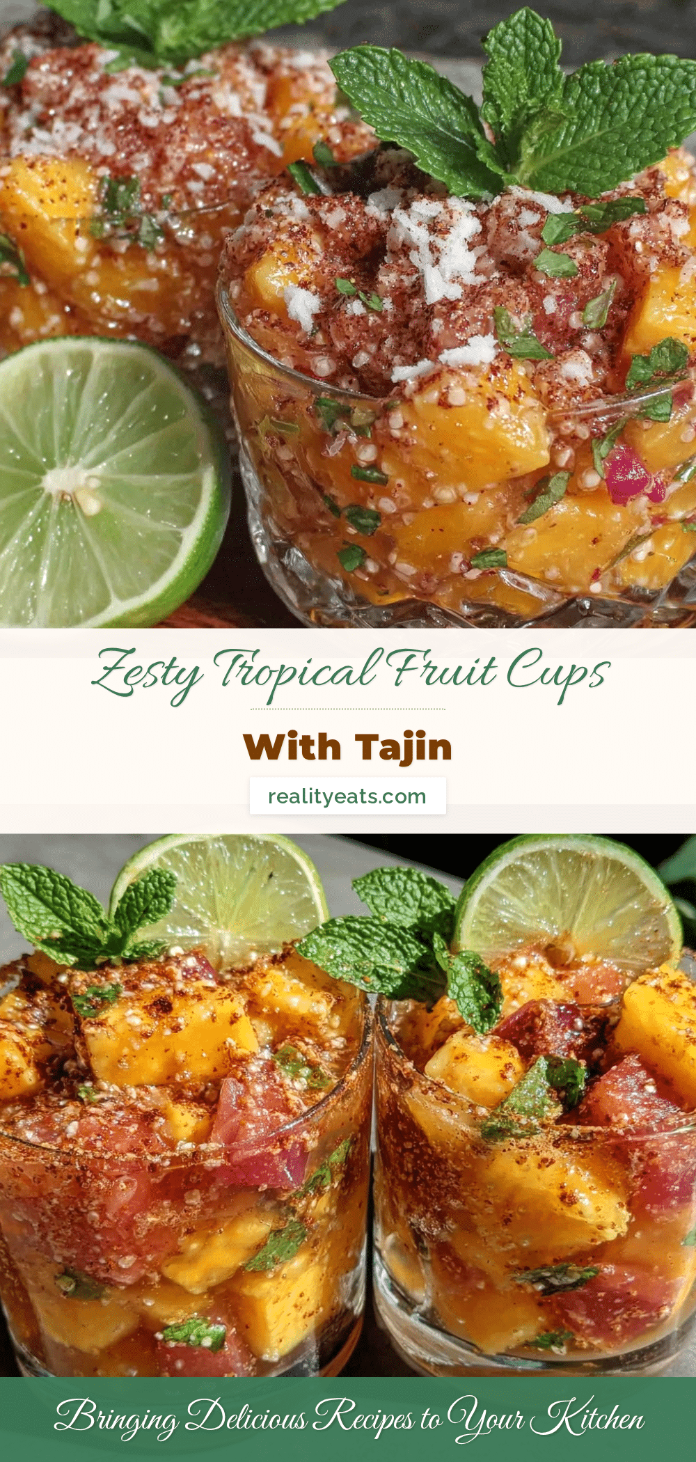 fresh tropical fruit cups recipe
