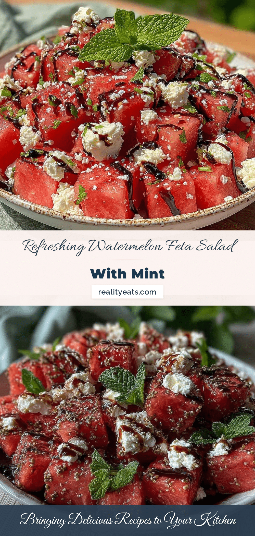 Fresh Watermelon Feta Salad recipe