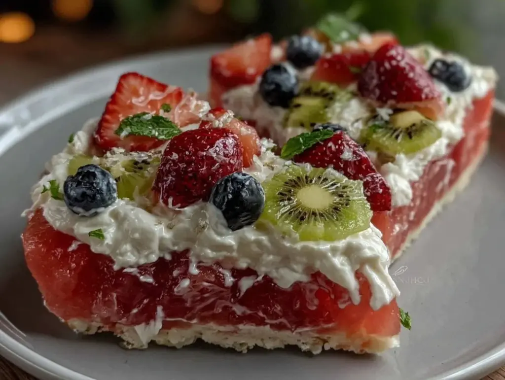 fresh watermelon pizza - featured image