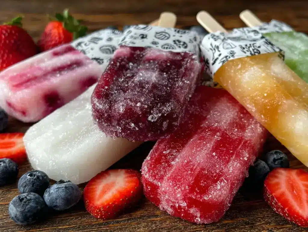 frozen gogurt popsicles - featured image
