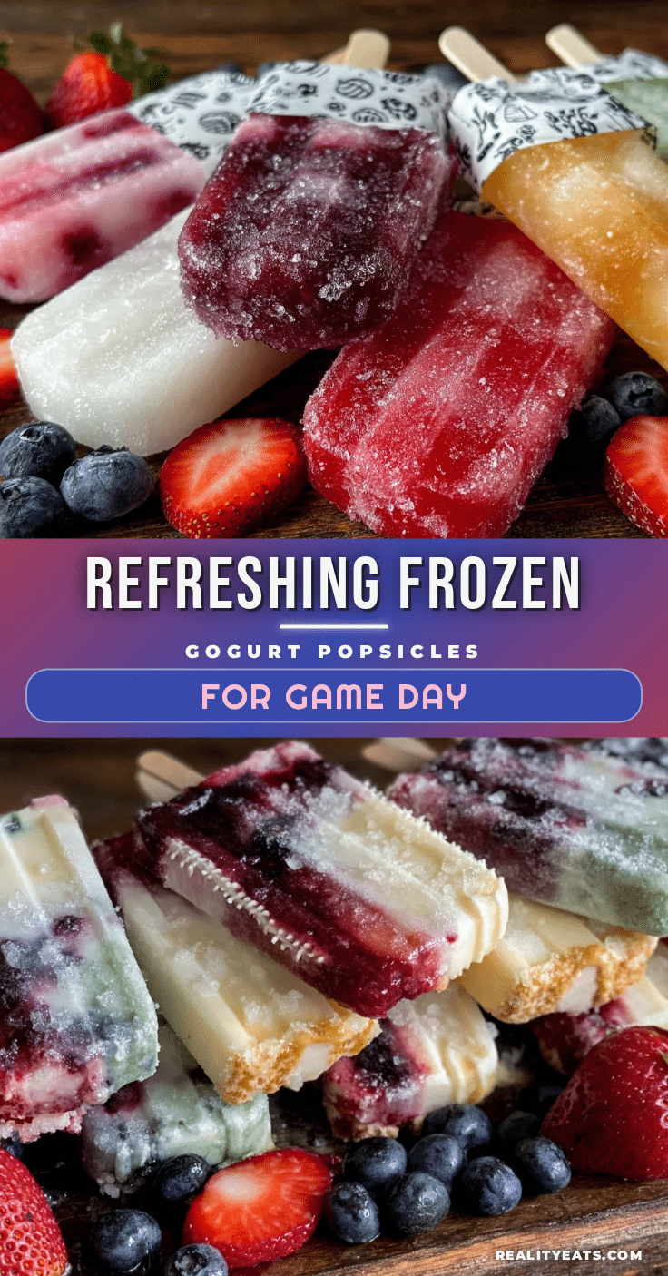 frozen gogurt popsicles recipe
