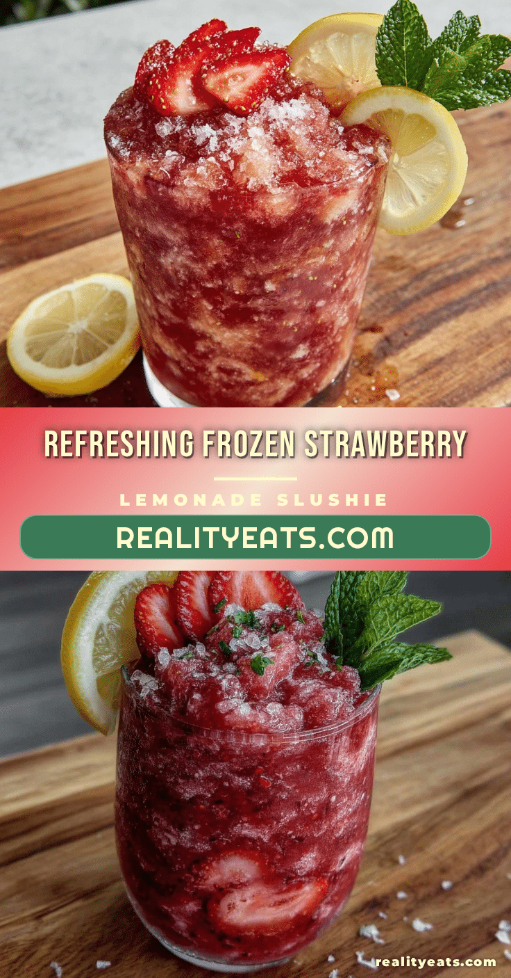 frozen strawberry lemonade slushie recipe
