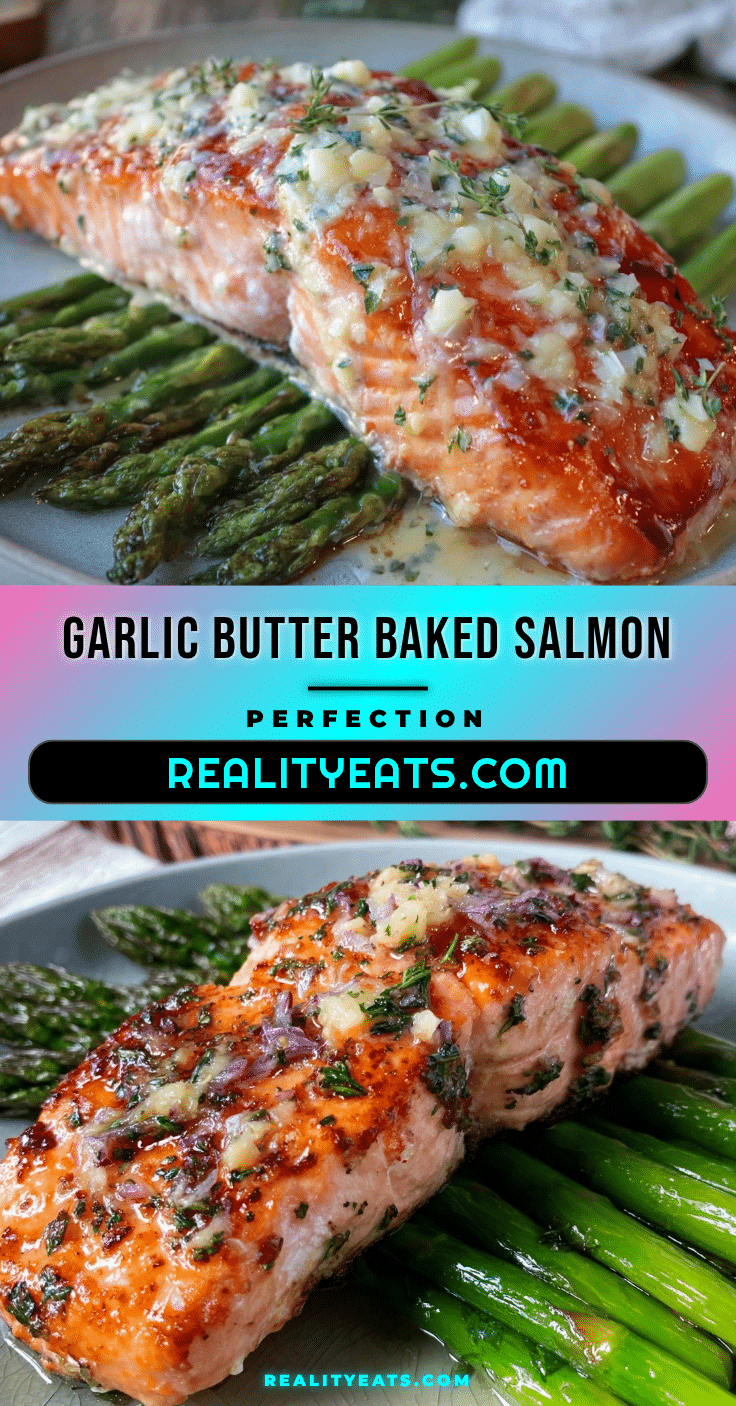 garlic butter baked salmon recipe