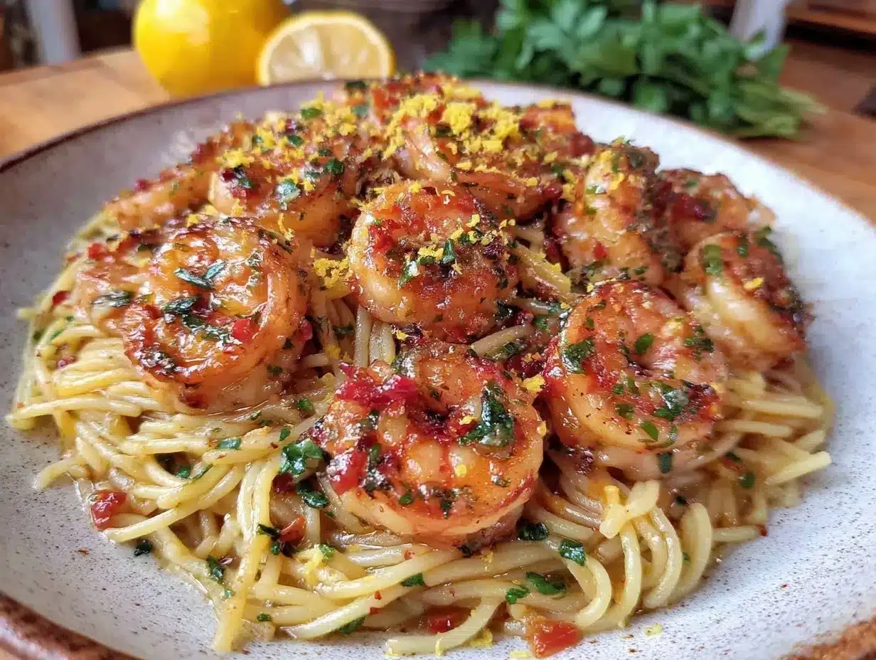 garlic butter shrimp scampi preparation steps