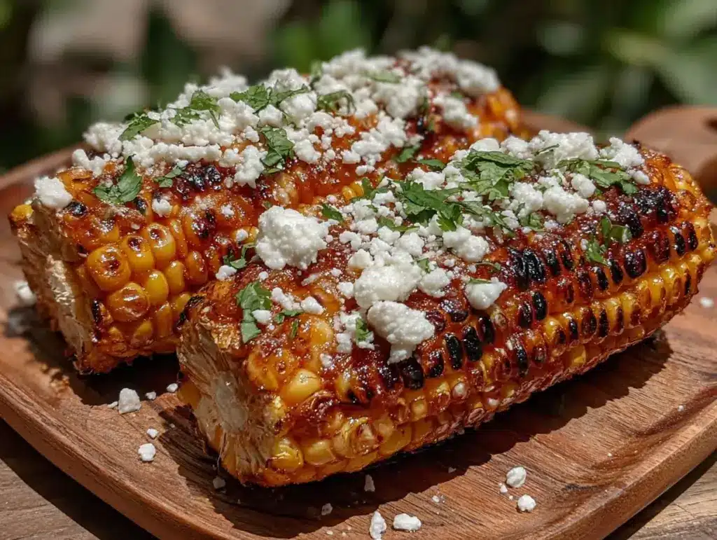 grilled elote corn on the cob - featured image