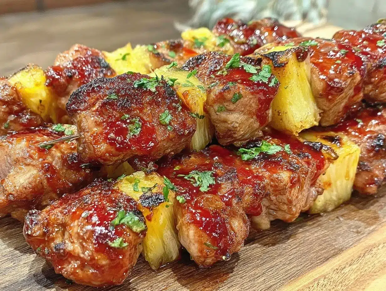grilled honey sriracha chicken skewers preparation steps