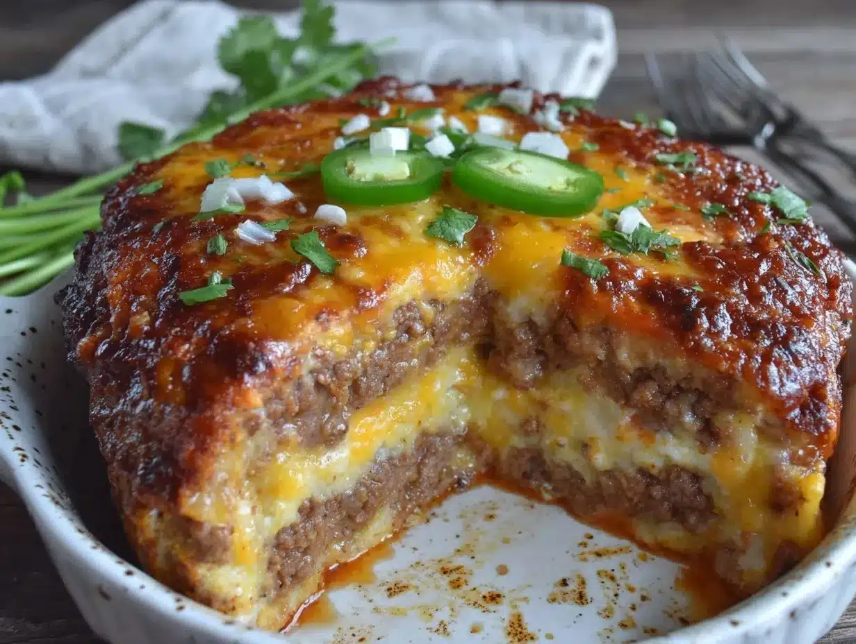 ground beef enchilada casserole preparation steps