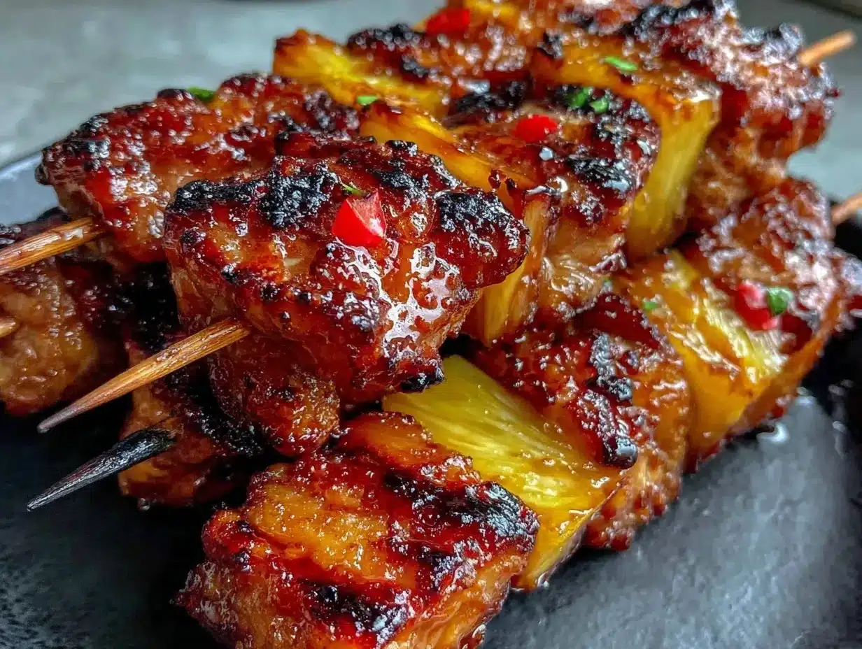hawaiian teriyaki chicken kabobs preparation steps