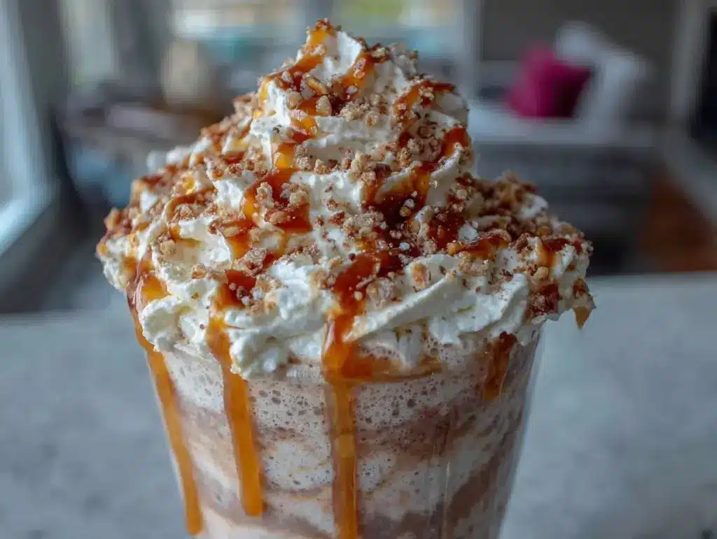 homemade Starbucks caramel frappuccino - featured image