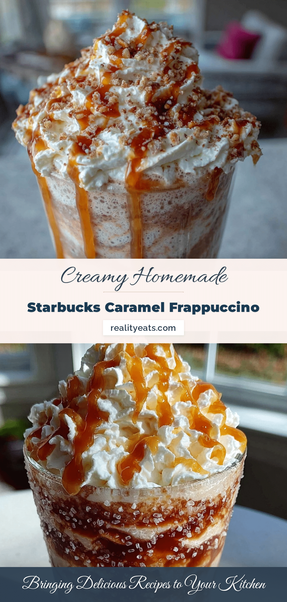 homemade Starbucks caramel frappuccino recipe